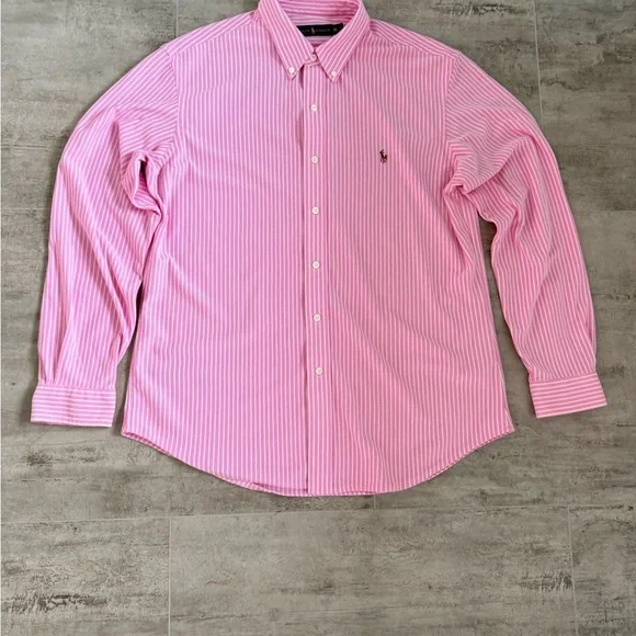 Ralph Lauren Men's Classic Fit Striped Stretch Oxford Shirt Size XL - Picture 5 of 17